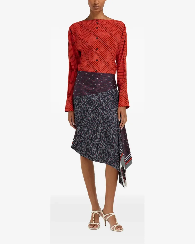 Ferragamo silk shirt - Rot Rot