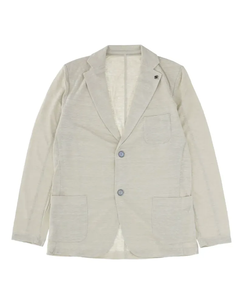 Gran Sasso Einreihiges Leinensakko - BEIGE Beige