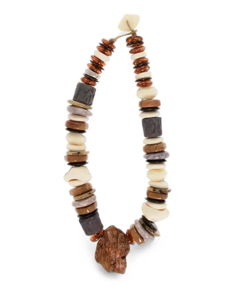 Dsquared2 Maxi Journey charms resin necklace - Braun Braun