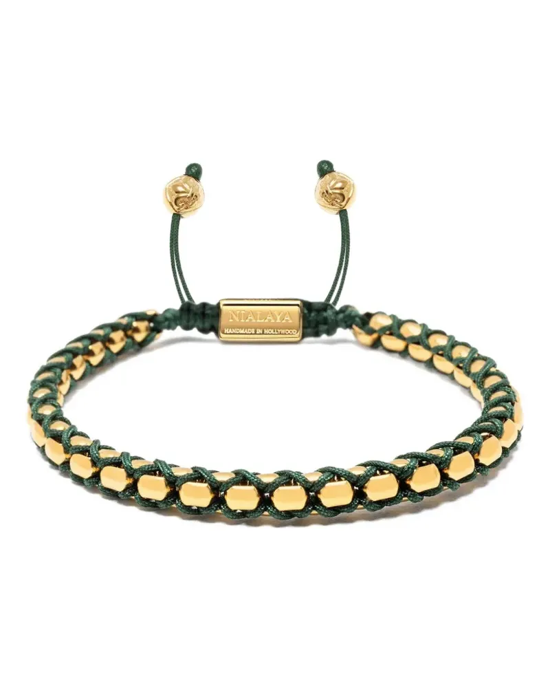 Nialaya string box-chain bracelet - Gold Gold