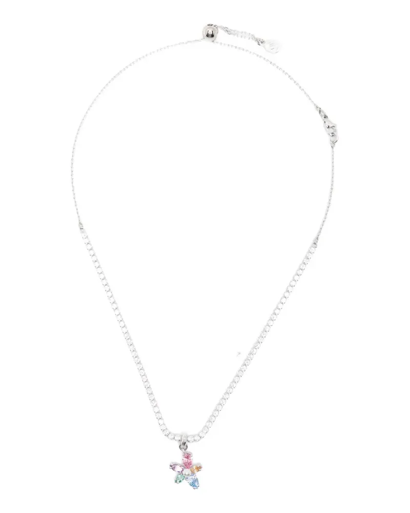 Swarovski x Ariana Grande flower-pedant necklace - Silber Silber