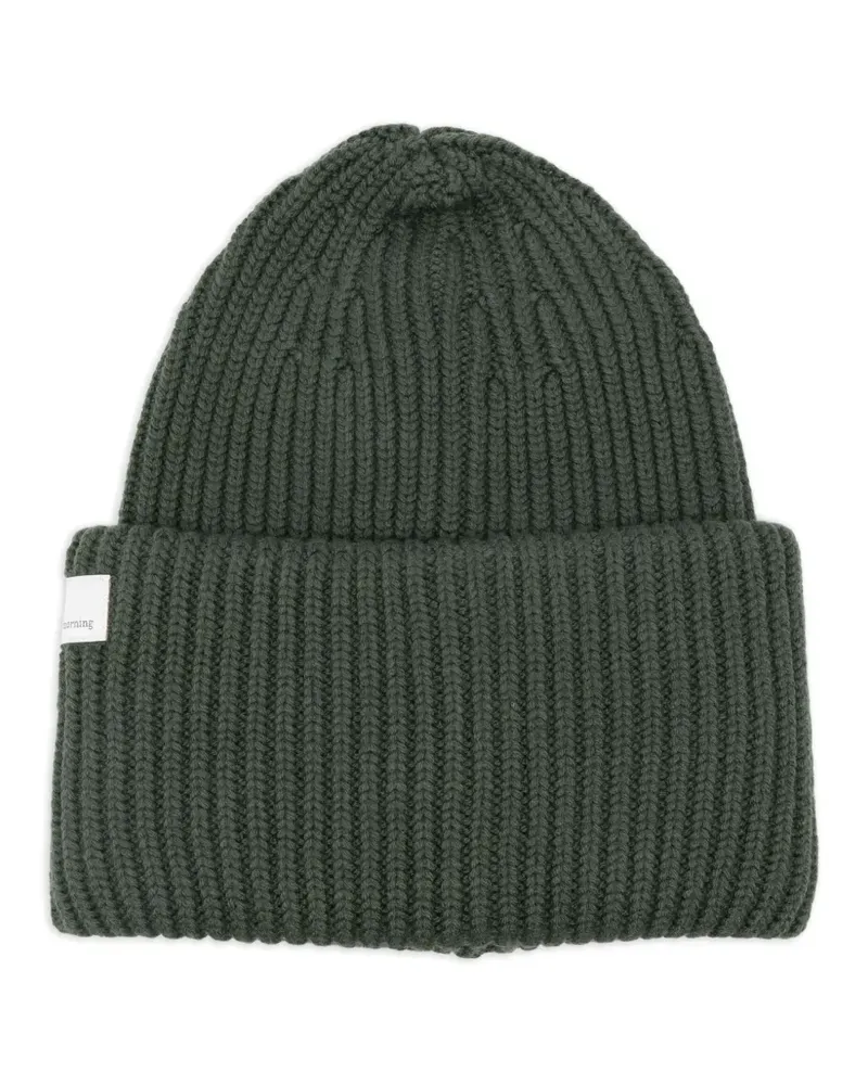 nine:inthe:morning ribbed wool beanie - Grün Grün