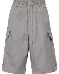 Y-3 Cargo-Shorts mit Kordelzug Grau