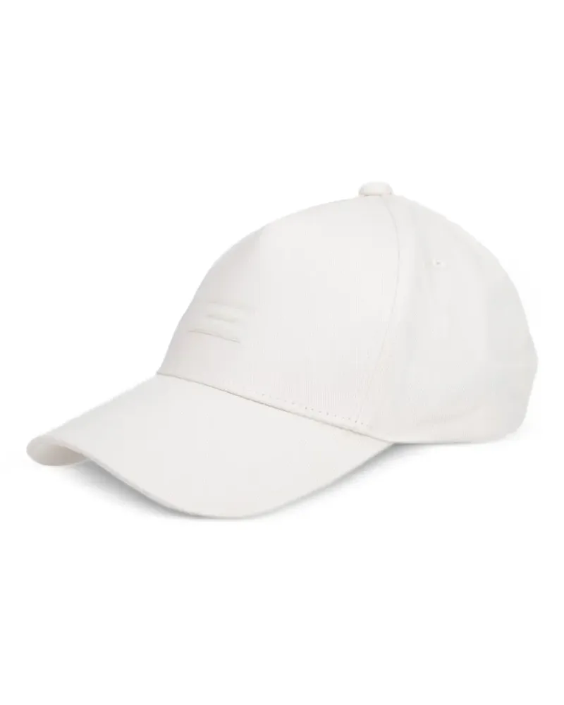 Armani Exchange logo-patch baseball cap - Weiß Weiß