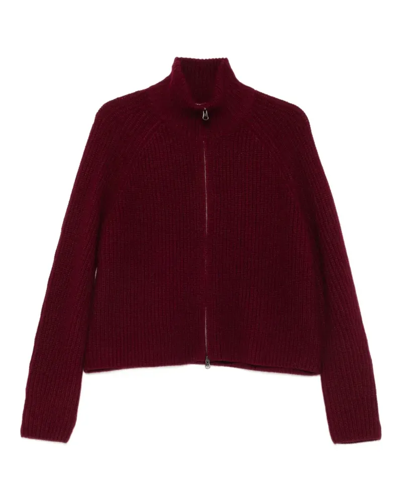 Lisa Yang Sadie Cardigan aus geripptem Strick - Rot Rot