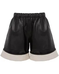 J.W.Anderson Ledershorts mit Kontrastsaum Schwarz