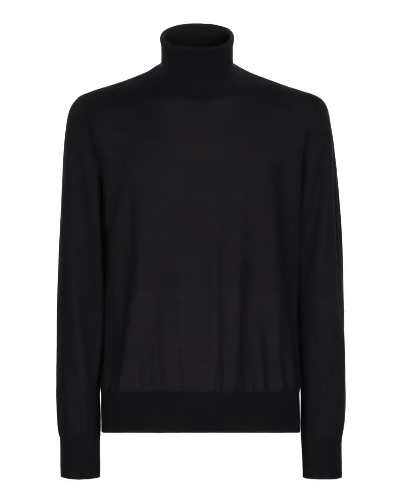 Dolce & Gabbana extra-fine cashmere turtleneck sweater - Blau Blau