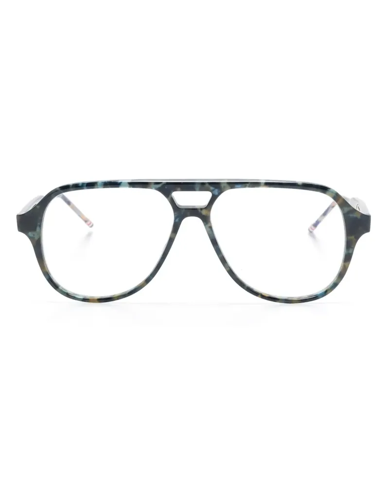 Thom Browne Klassische Pilotenbrille - Blau Blau