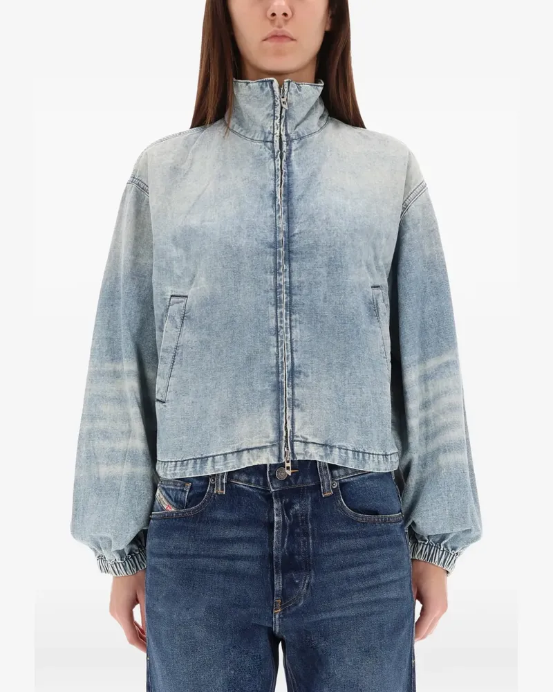 Diesel zip cotton jacket - Blau Blau