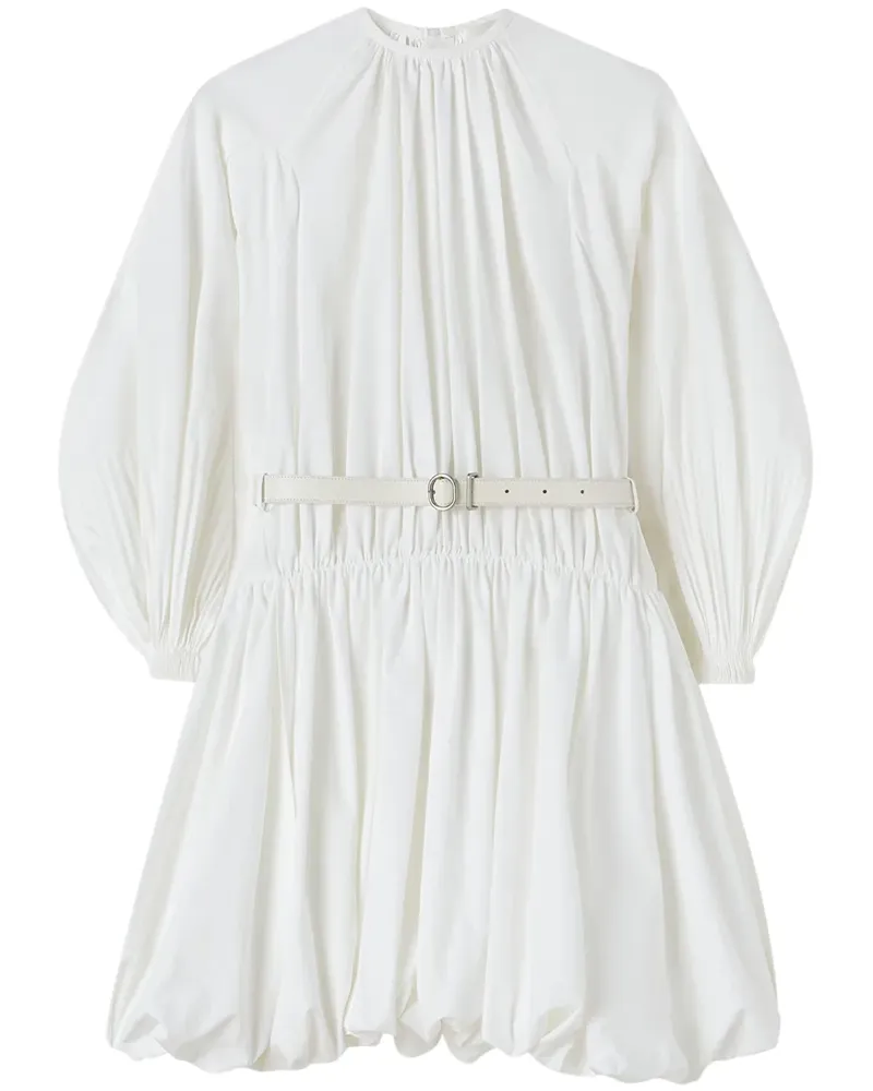 Jil Sander Minikleid mit Gürtel - Weiß Weiß