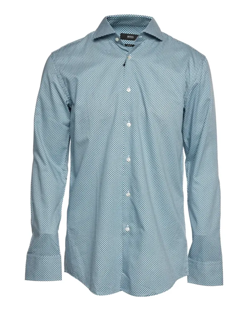 HUGO BOSS Schmales Jason Hemd - Blau Blau