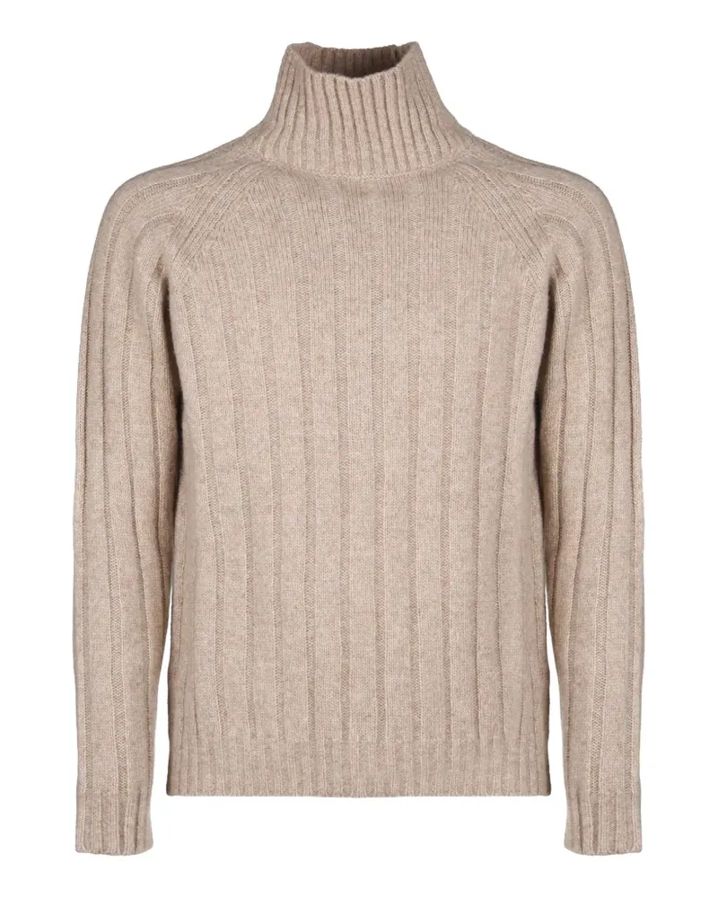 Roberto Collina Gerippter Rollkragenpullover - Nude Nude