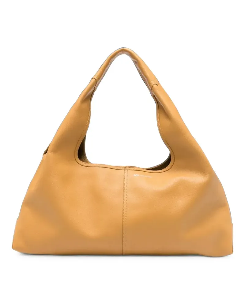 AMI Paris Etienne Schultertasche aus Leder - Nude Nude