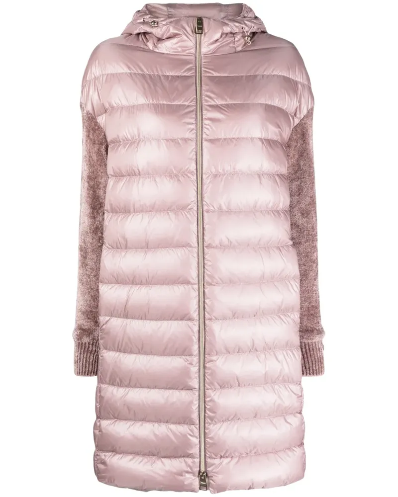 Herno Gefütterter Kapuzenmantel - Rosa Rosa