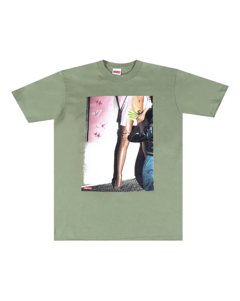 Supreme Being S Shaved T-Shirt mit grafischem Print - Grün Grün