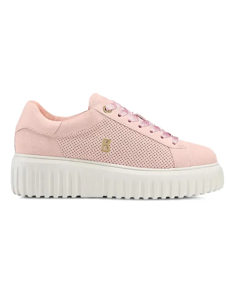 Bogner Singapore perforated platform sneakers - Rosa Rosa