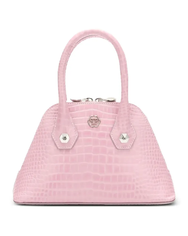 Philipp Plein Kleine Tote Bag mit Henkel - Rosa Rosa