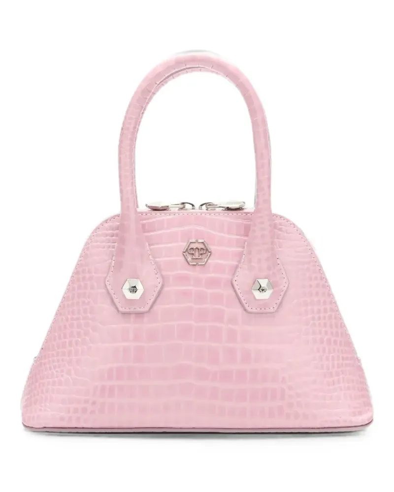 Philipp Plein Kleine Tote Bag mit Henkel - Rosa Rosa