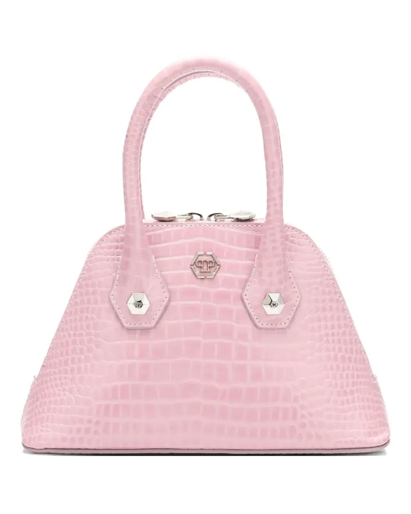 Philipp Plein Kleine Tote Bag mit Henkel - Rosa Rosa