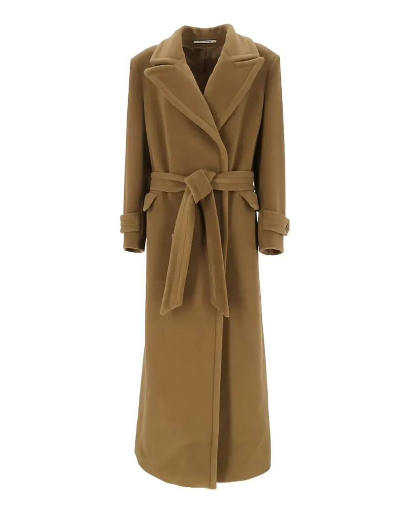 Tagliatore Mantel mit Gürtel - Braun Braun