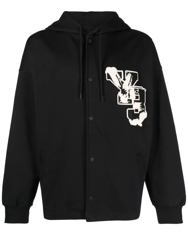 Y-3 Hoodie aus Bio-Baumwolle Schwarz