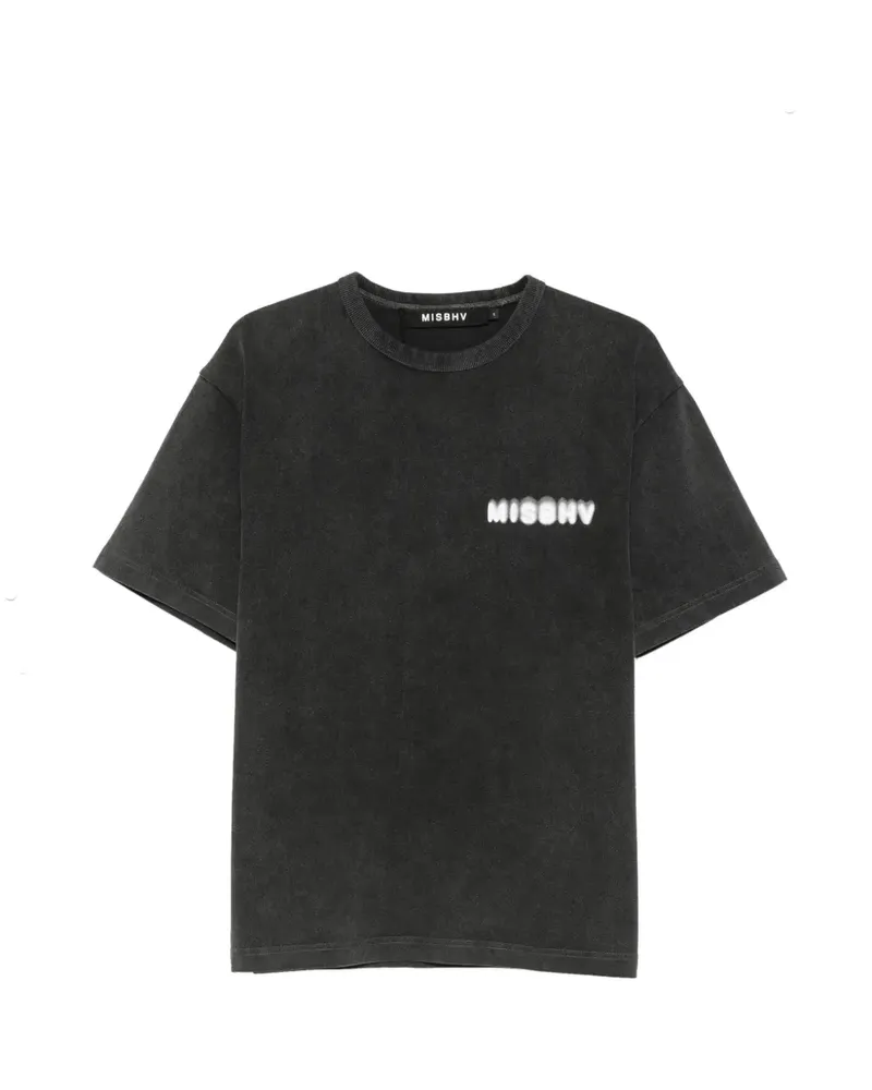 MISBHV logo-print cotton T-shirt - Schwarz Schwarz