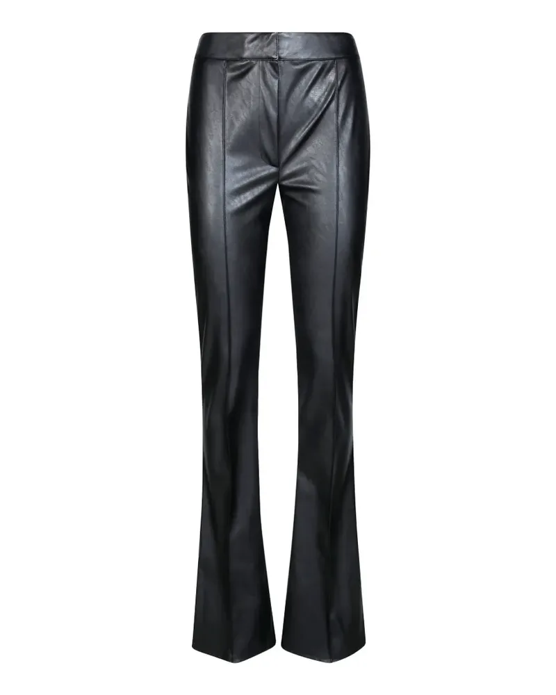 Elisabetta Franchi trousers with ribbing - Schwarz Schwarz