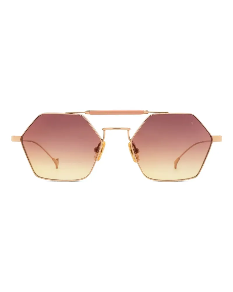 Eyepetizer Havana Sonnenbrille mit geometrischem Gestell - Gold Gold