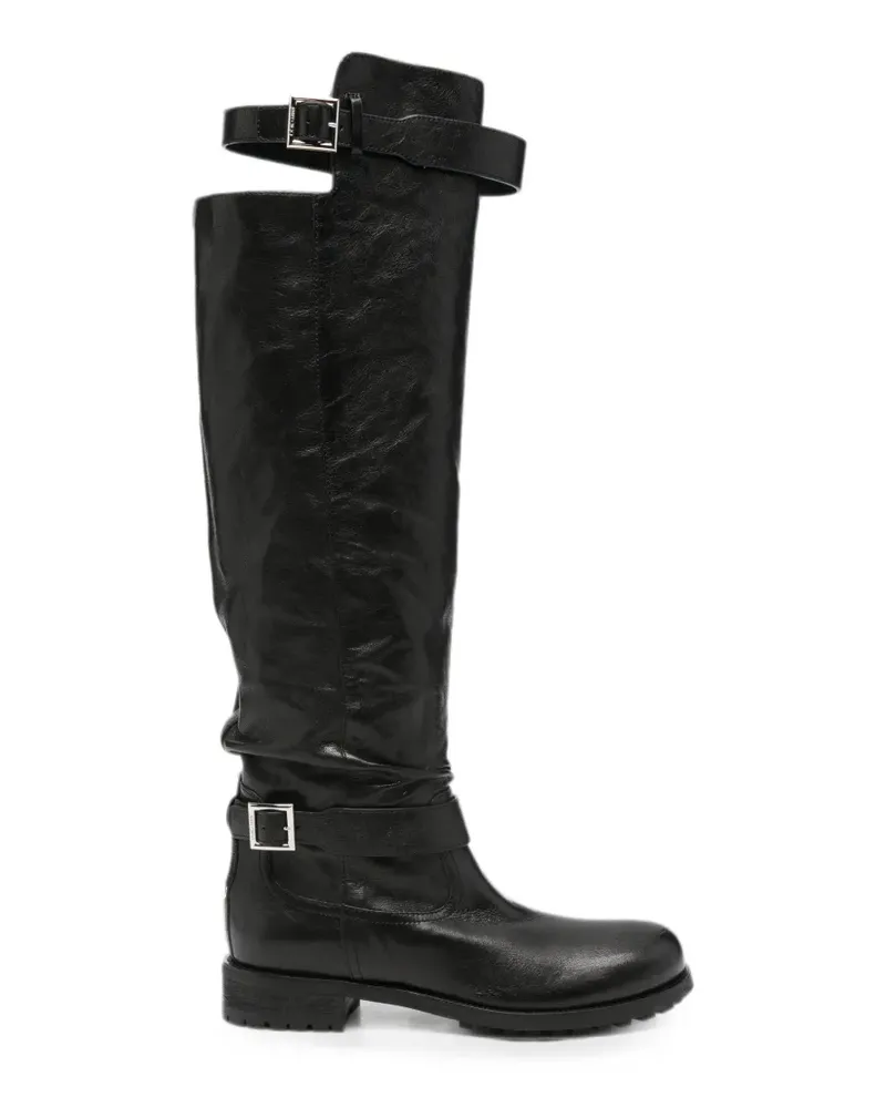 Jimmy Choo Stiefel mit Schnalle - Schwarz Schwarz