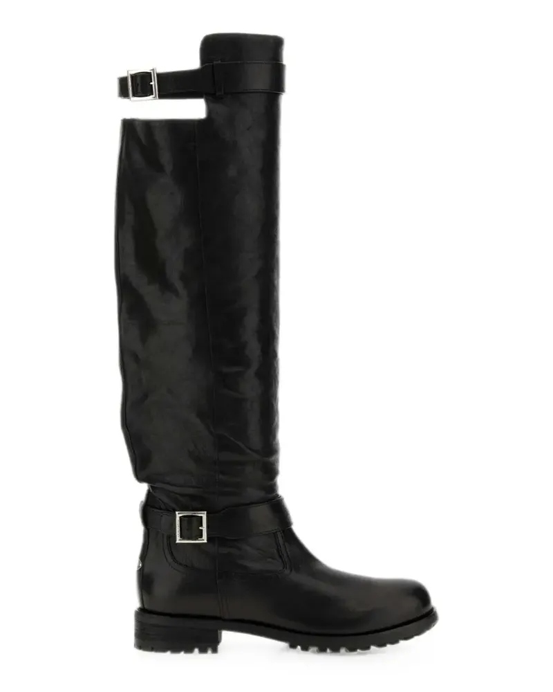 Jimmy Choo Stiefel mit Schnalle - Schwarz Schwarz