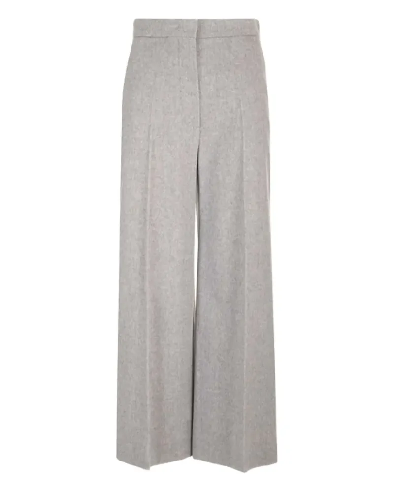 Max Mara Hose mit weitem Bein - Grau Grau