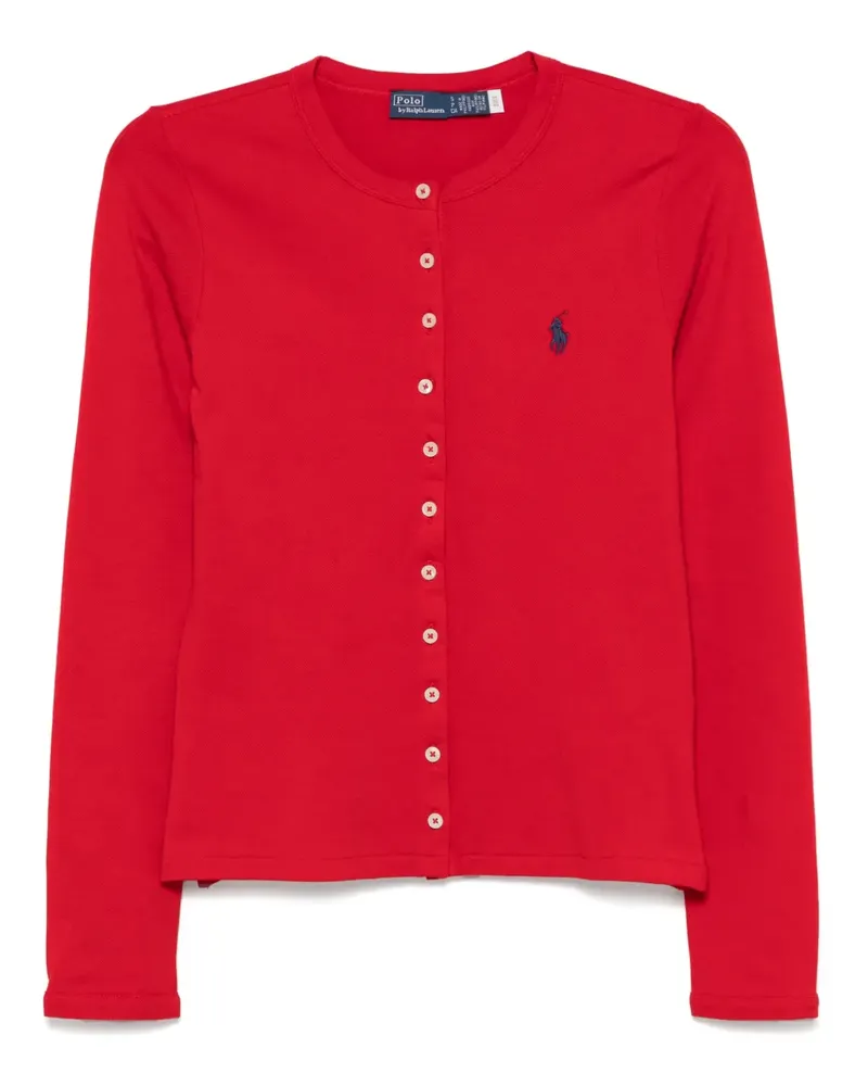 Ralph Lauren Cardigan aus Piqué - Rot Rot