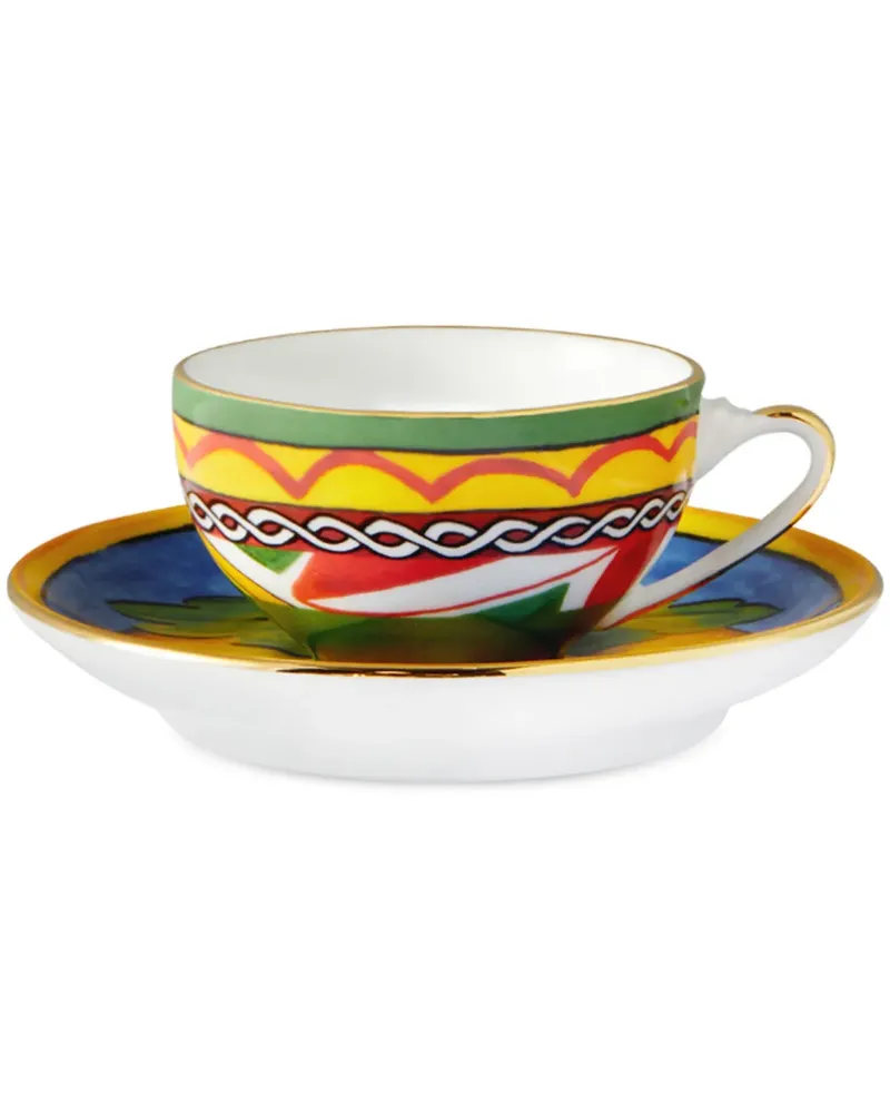 Dolce & Gabbana Espresso-Service mit Archiv-Print - Blau Blau