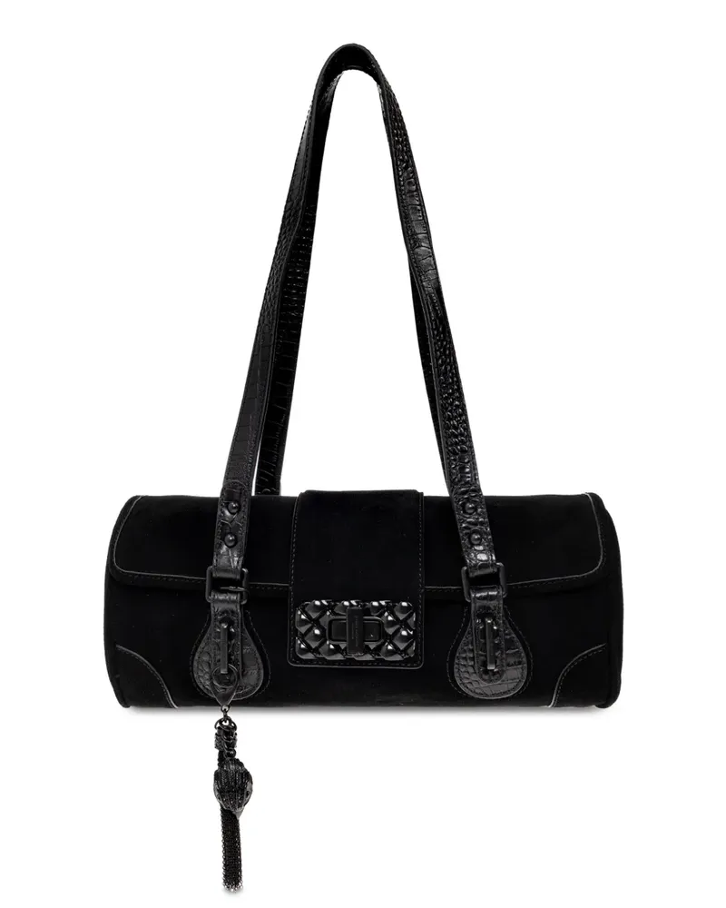 Kurt Geiger Marylebone Barrel Schultertasche - Schwarz Schwarz