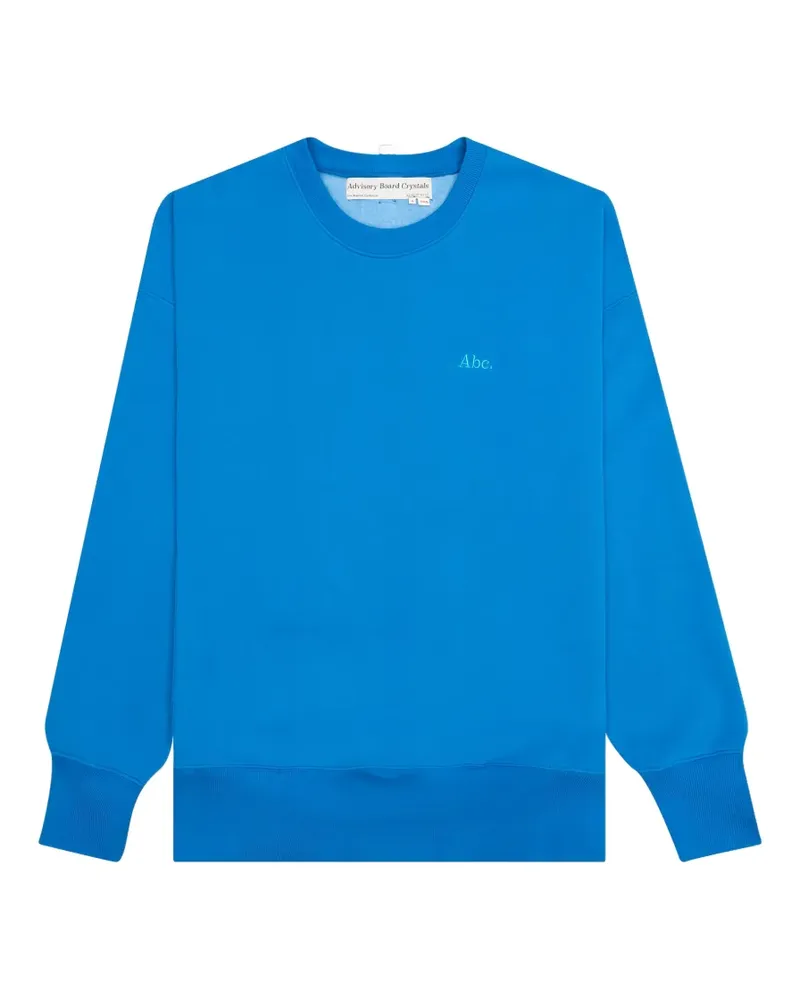 Abc. Sweatshirt mit Logo-Stickerei - Blau Blau