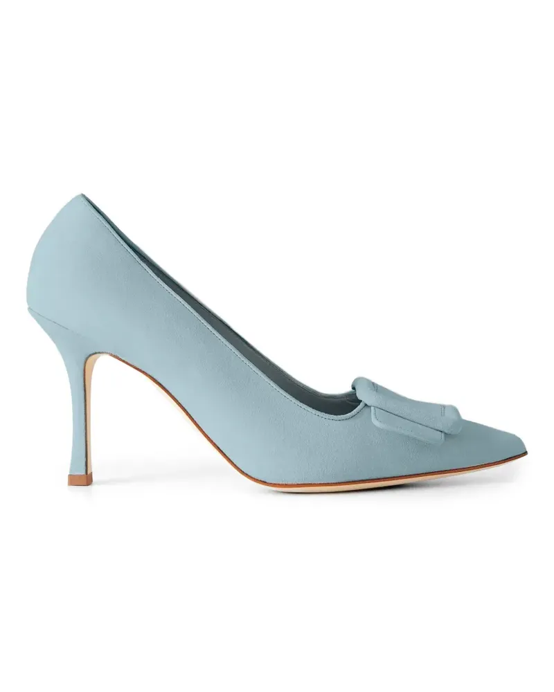 Manolo Blahnik Maysale point-toe pumps - Blau Blau