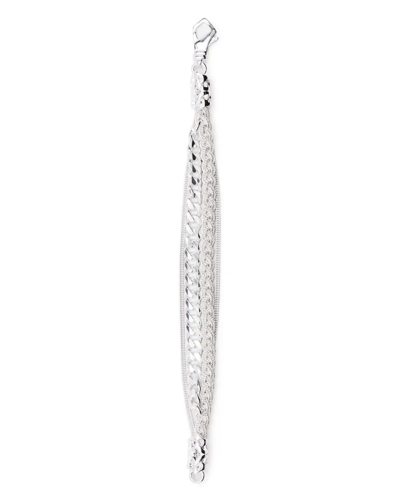 Emanuele Bicocchi Geflochtenes Ice Armband - Silber Silber