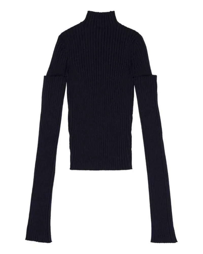 Balenciaga Gerippter Pullover - Blau Blau
