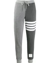 Thom Browne 4-Bar loopback track pants Grau