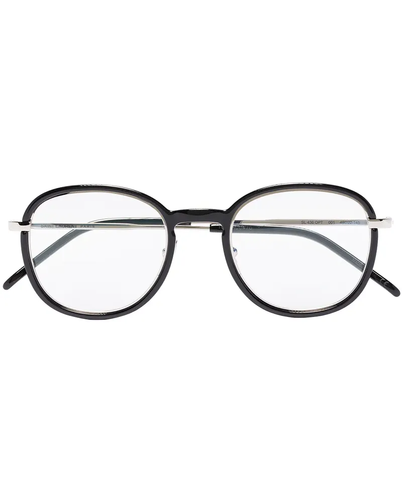 Saint Laurent Runde SL 436 Brille - Schwarz Schwarz