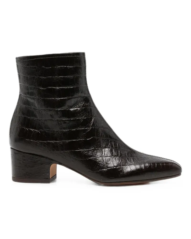 Chie Mihara croc-effect leather ankle boots - Braun Braun