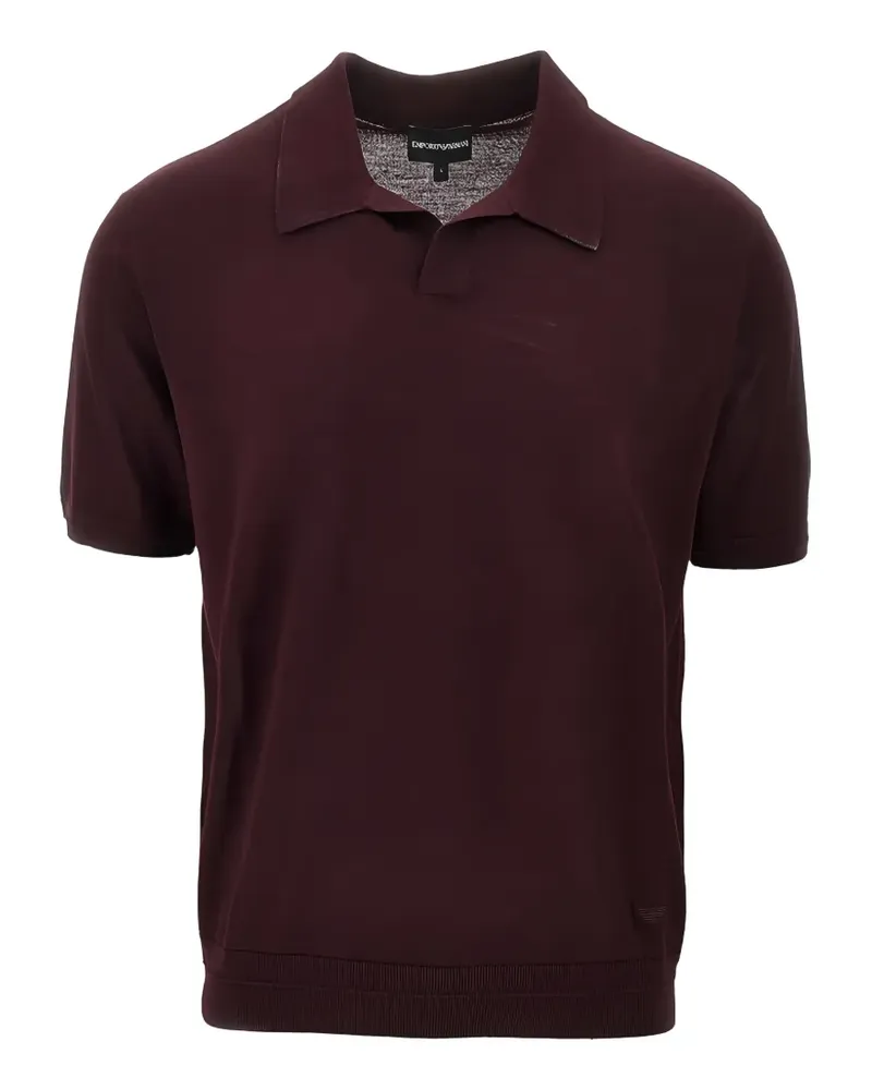 Emporio Armani short-sleeved knitted T-shirt - Rot Rot