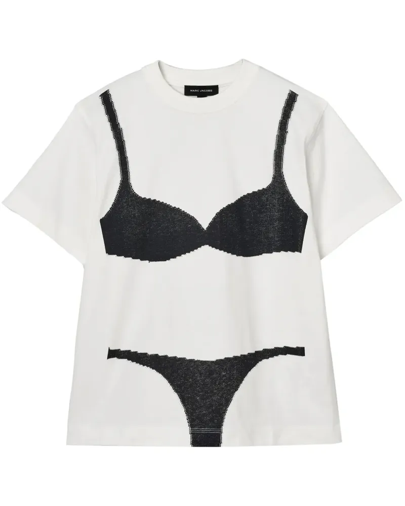 Marc Jacobs T-Shirt aus BH-Jacquard - Weiß Weiß