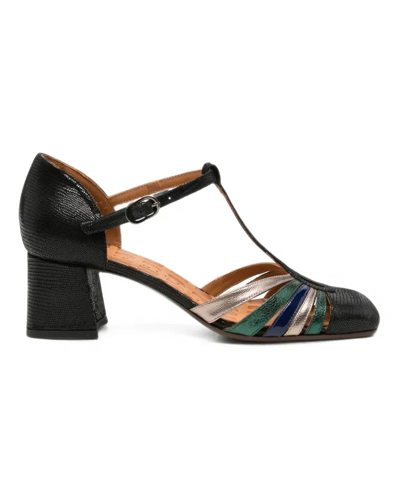 Chie Mihara Vudui Sandalen mit T-Riemen - Schwarz Schwarz