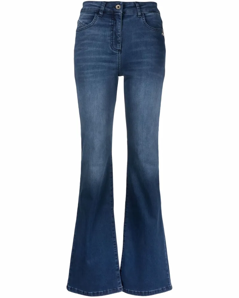 Patrizia Pepe Bootcut-Jeans mit hohem Bund - Blau Blau