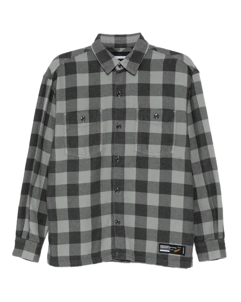 Neighborhood Stückgefärbtes Hemd - Grau Grau