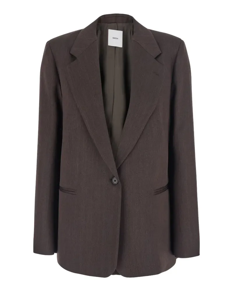 Mauro Grifoni single-breasted blazer - Braun Braun