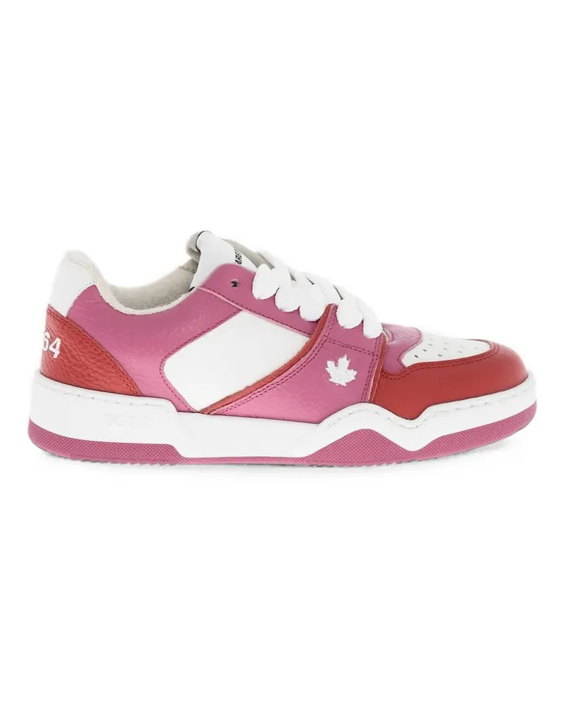 Dsquared2 leather panelled sneakers - Rosa Rosa