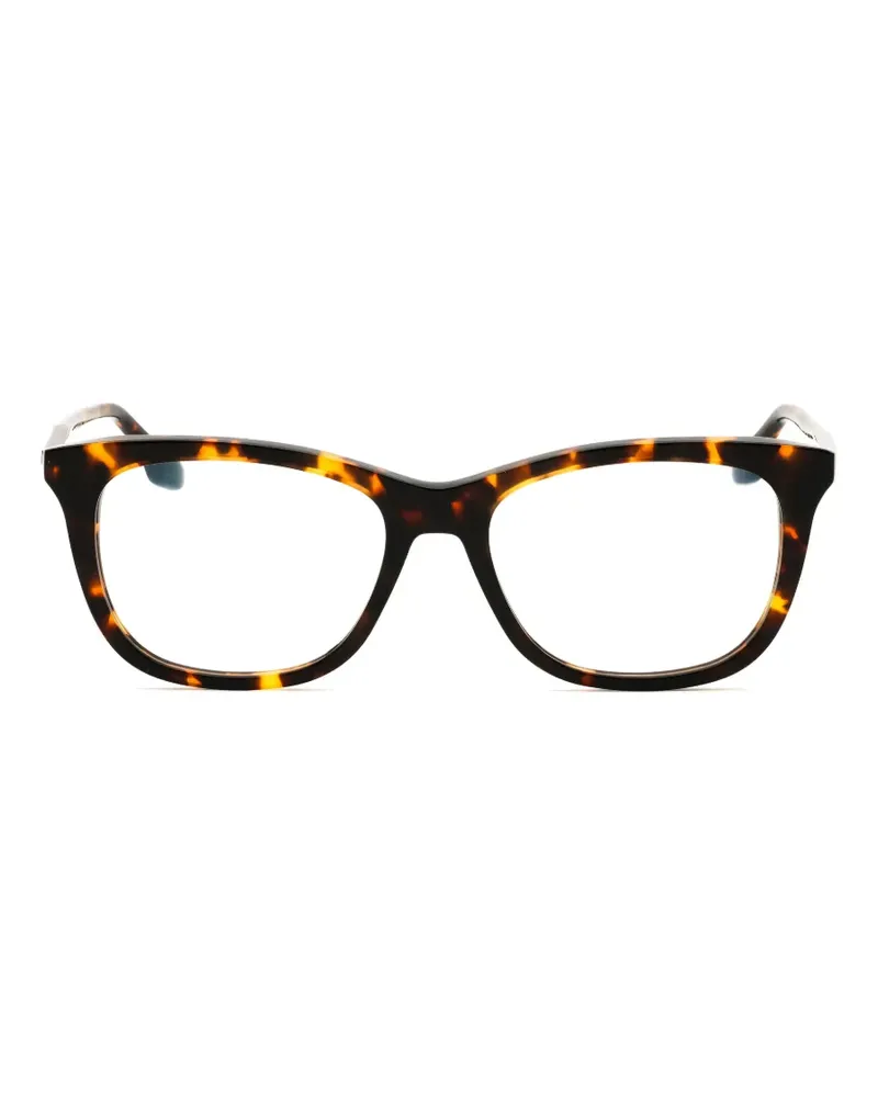 Victoria Beckham Eckige Brille mit Schildpattmuster - Braun Braun