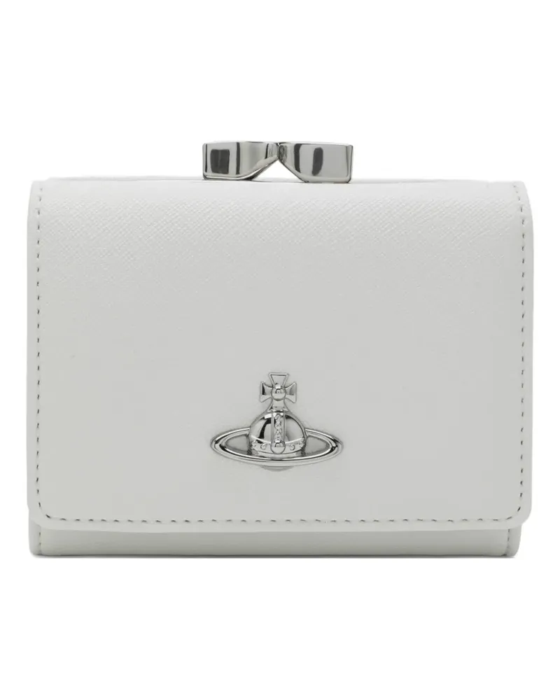 Vivienne Westwood small Orb-plaque frame wallet - Weiß Weiß